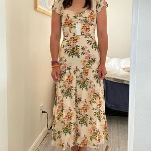 Reformation Myah flowered dress